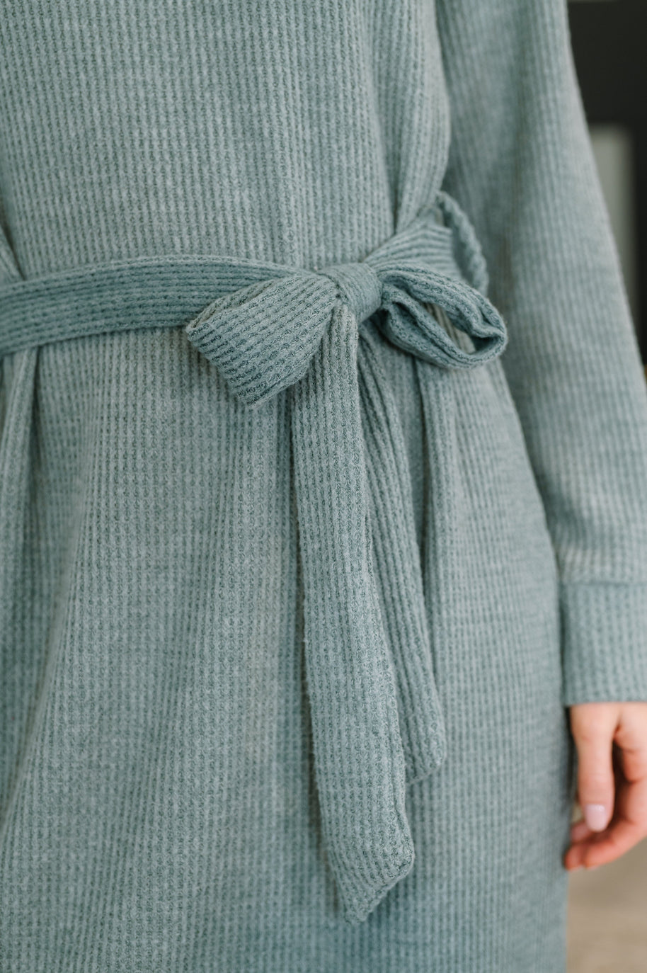 Travel Plush Knit Dress in Soft Teal-Womens-Ave Shops-[option4]-[option5]-[option6]-[option7]-[option8]-Shop-Boutique-Clothing-for-Women-Online