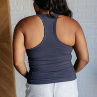 Truly Loyal Racerback Tank in Charcoal-Athleisure-Ave Shops-[option4]-[option5]-[option6]-[option7]-[option8]-Shop-Boutique-Clothing-for-Women-Online