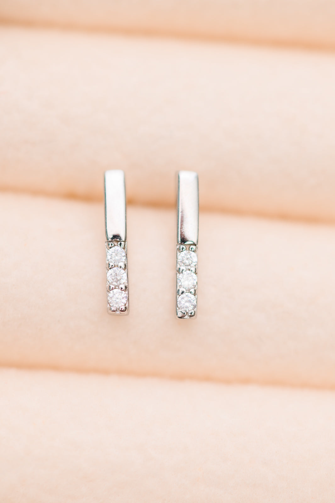 Twin Sparkle Silver Stud Earrings-Accessories-Ave Shops-[option4]-[option5]-[option6]-[option7]-[option8]-Shop-Boutique-Clothing-for-Women-Online