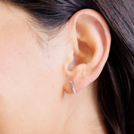 Twin Sparkle Silver Stud Earrings-Accessories-Ave Shops-[option4]-[option5]-[option6]-[option7]-[option8]-Shop-Boutique-Clothing-for-Women-Online