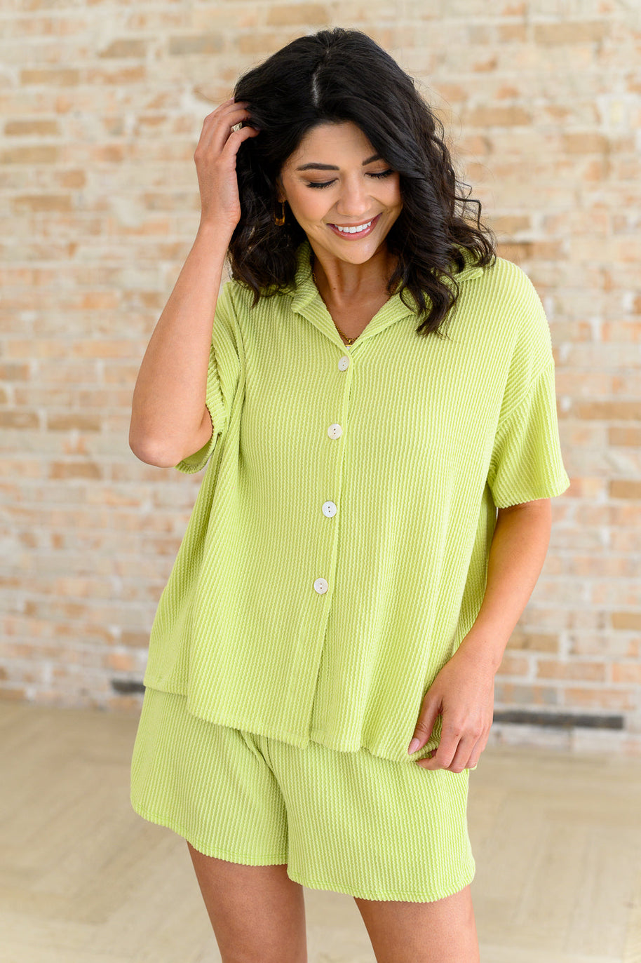 Two's Company Ribbed Button Down-Sets-Ave Shops-[option4]-[option5]-[option6]-[option7]-[option8]-Shop-Boutique-Clothing-for-Women-Online