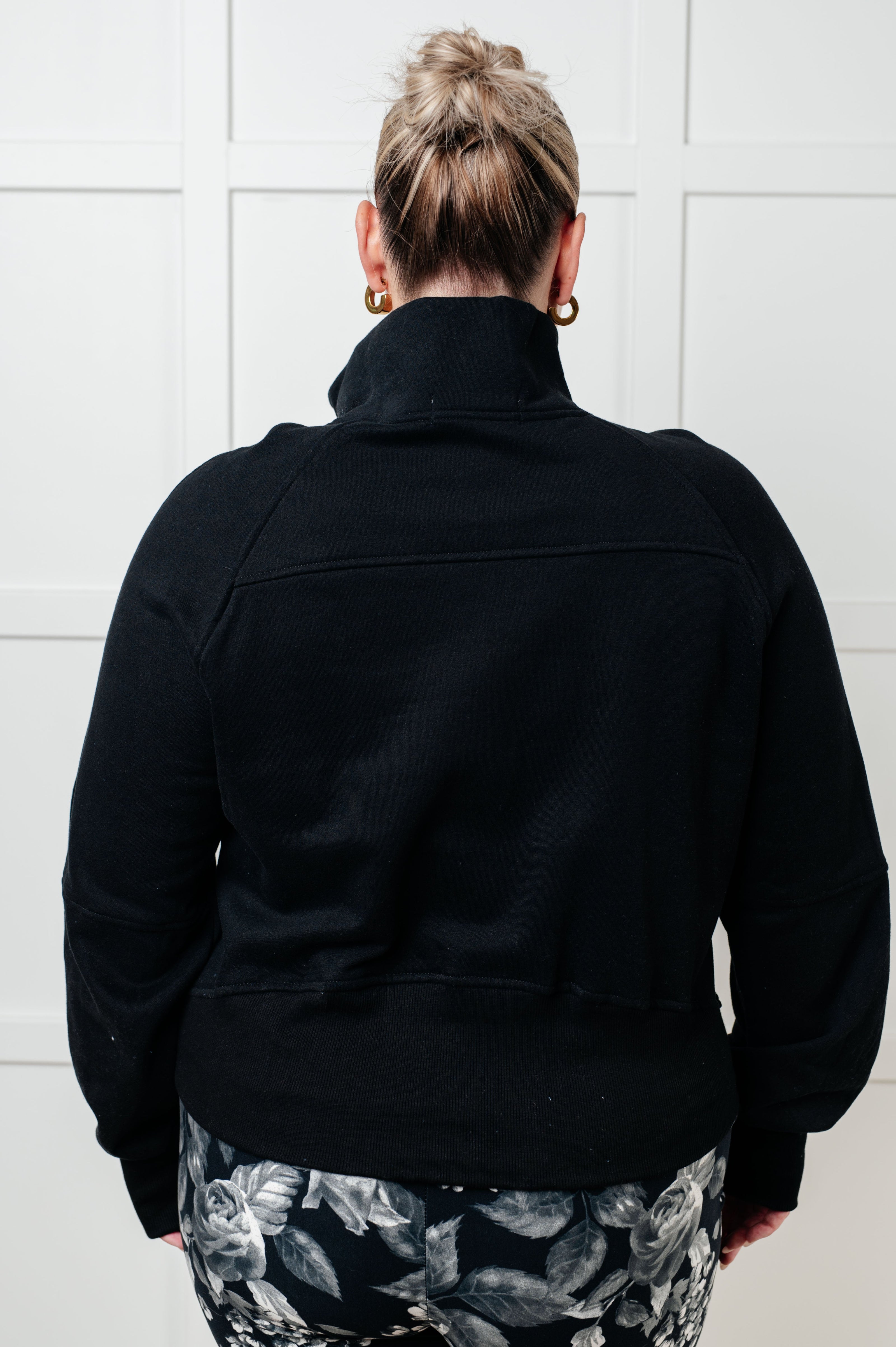 Under Her Spell Half Zip Pullover in Black-Tops-Ave Shops-[option4]-[option5]-[option6]-[option7]-[option8]-Shop-Boutique-Clothing-for-Women-Online