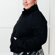 Under Her Spell Half Zip Pullover in Black-Tops-Ave Shops-[option4]-[option5]-[option6]-[option7]-[option8]-Shop-Boutique-Clothing-for-Women-Online