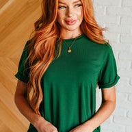 Uptown Crew T-Shirt in Green-Womens-Ave Shops-[option4]-[option5]-[option6]-[option7]-[option8]-Shop-Boutique-Clothing-for-Women-Online