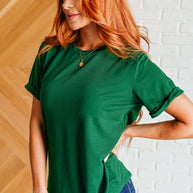 Uptown Crew T-Shirt in Green-Womens-Ave Shops-[option4]-[option5]-[option6]-[option7]-[option8]-Shop-Boutique-Clothing-for-Women-Online