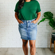 Uptown Crew T-Shirt in Green-Womens-Ave Shops-[option4]-[option5]-[option6]-[option7]-[option8]-Shop-Boutique-Clothing-for-Women-Online