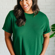 Uptown Crew T-Shirt in Green-Womens-Ave Shops-[option4]-[option5]-[option6]-[option7]-[option8]-Shop-Boutique-Clothing-for-Women-Online