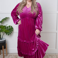 Velvet Flamenco Maxi Dress-Dresses-Ave Shops-[option4]-[option5]-[option6]-[option7]-[option8]-Shop-Boutique-Clothing-for-Women-Online