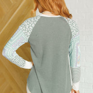 Very Curious Mixed Print Top-Tops-Ave Shops-[option4]-[option5]-[option6]-[option7]-[option8]-Shop-Boutique-Clothing-for-Women-Online