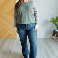Very Curious Mixed Print Top-Tops-Ave Shops-[option4]-[option5]-[option6]-[option7]-[option8]-Shop-Boutique-Clothing-for-Women-Online