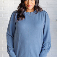 When the Sun Goes Down Mineral Wash Ribbed Knit Top in Vintage Denim-Tops-Ave Shops-[option4]-[option5]-[option6]-[option7]-[option8]-Shop-Boutique-Clothing-for-Women-Online