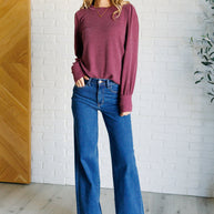 When the Sun Goes Down Mineral Wash Ribbed Knit Top in Wine-Tops-Ave Shops-[option4]-[option5]-[option6]-[option7]-[option8]-Shop-Boutique-Clothing-for-Women-Online