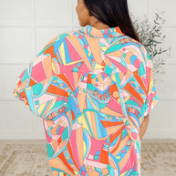 Wide Eyed Abstract Print Batwing Blouse-Womens-Ave Shops-[option4]-[option5]-[option6]-[option7]-[option8]-Shop-Boutique-Clothing-for-Women-Online