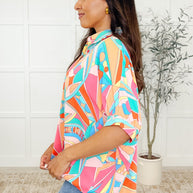 Wide Eyed Abstract Print Batwing Blouse-Womens-Ave Shops-[option4]-[option5]-[option6]-[option7]-[option8]-Shop-Boutique-Clothing-for-Women-Online