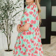 Wildflower Waltz Gathered Tier Dress in Mint-Womens-Ave Shops-[option4]-[option5]-[option6]-[option7]-[option8]-Shop-Boutique-Clothing-for-Women-Online