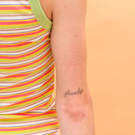 Words For A Season Temporary Tattoo FEARLESS-Accessories-Ave Shops-[option4]-[option5]-[option6]-[option7]-[option8]-Shop-Boutique-Clothing-for-Women-Online