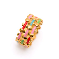 Woven in Color Ring-Accessories-Ave Shops-[option4]-[option5]-[option6]-[option7]-[option8]-Shop-Boutique-Clothing-for-Women-Online