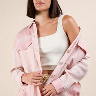 VERY J Mineral Washed Oversized Gauze Shacket-Womens Outerwear/Shacket-Trendsi-Blush-S-[option4]-[option5]-[option6]-[option7]-[option8]-Shop-Boutique-Clothing-for-Women-Online