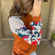 Aston Patchwork Blouse in Four Colors-Womens-Ave Shops-[option4]-[option5]-[option6]-[option7]-[option8]-Shop-Boutique-Clothing-for-Women-Online