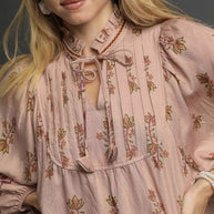Umgee Floral Boho Peasant Blouse-Blouses-Trendsi-[option4]-[option5]-[option6]-[option7]-[option8]-Shop-Boutique-Clothing-for-Women-Online