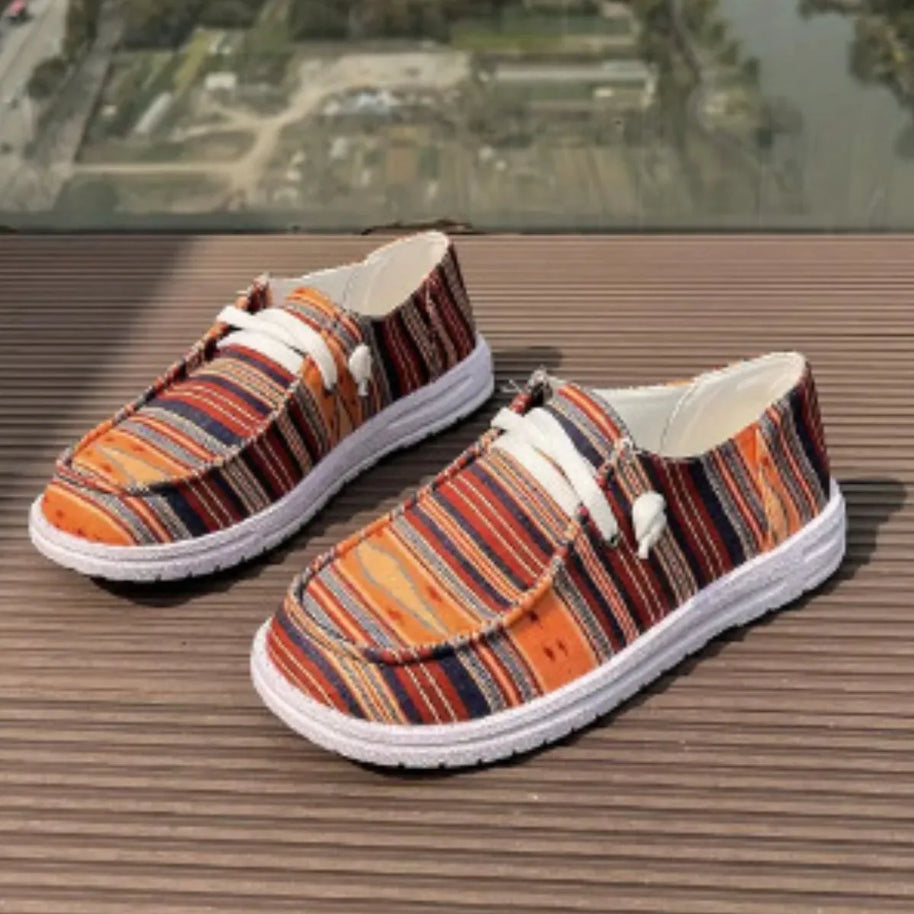 Round Toe Canvas Slip-Ons-120 Sneakers-Trendsi-Stripe-36(US5)-[option4]-[option5]-[option6]-[option7]-[option8]-Shop-Boutique-Clothing-for-Women-Online