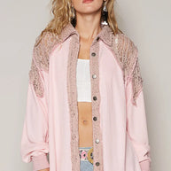 POL Lace Patchwork Button Up Shacket-Womens Outerwear/Shacket-Trendsi-Blush Pink-S-[option4]-[option5]-[option6]-[option7]-[option8]-Shop-Boutique-Clothing-for-Women-Online