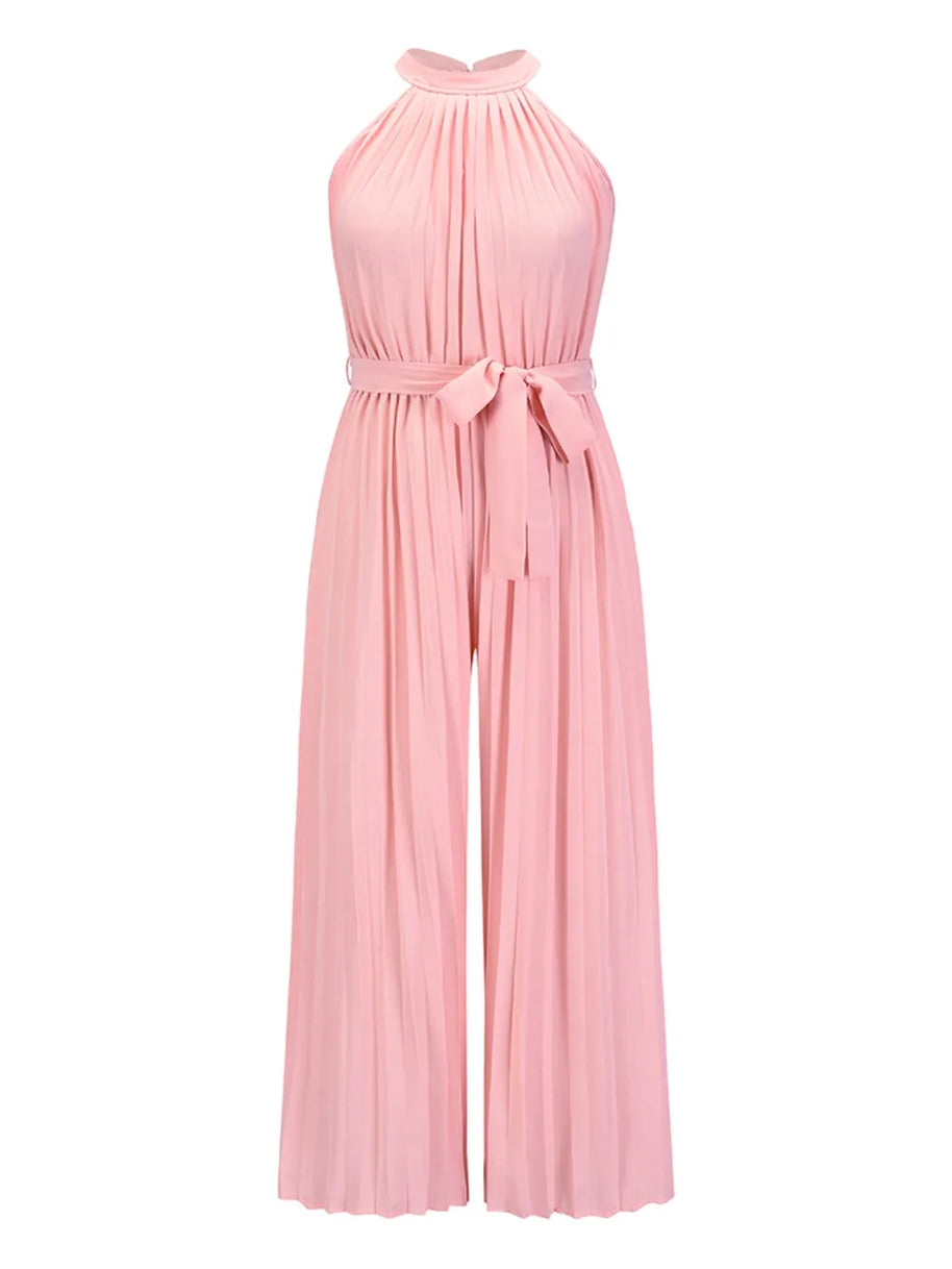 Cutout Tied Pleated Sleeveless Jumpsuit-Sets-Trendsi-[option4]-[option5]-[option6]-[option7]-[option8]-Shop-Boutique-Clothing-for-Women-Online