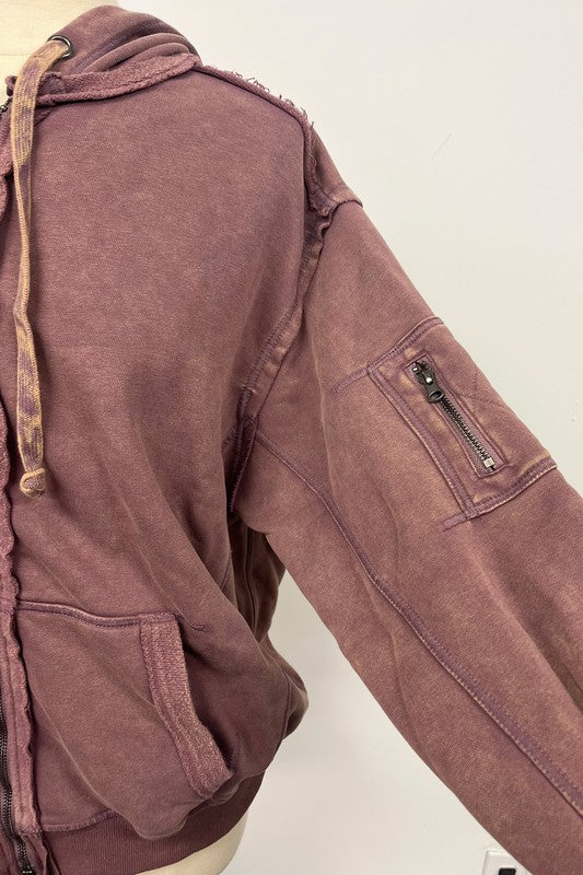 Fiori Hoodie Jacket-Aemi + Co-PURPLE-S-[option4]-[option5]-[option6]-[option7]-[option8]-Shop-Boutique-Clothing-for-Women-Online