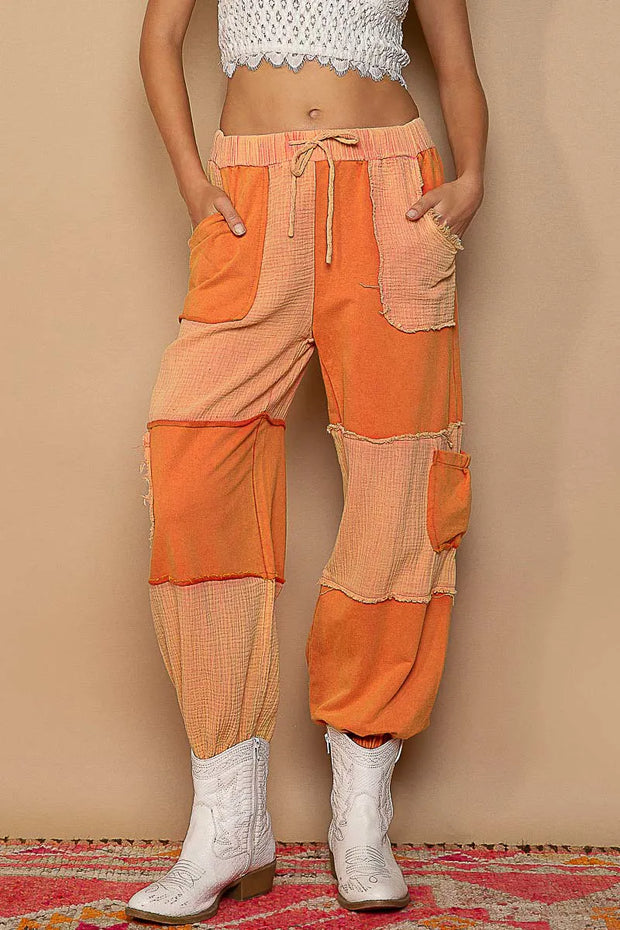 POL Drawstring Pocketed Contrast Jogger Pants-Sweatpants & Joggers-Trendsi-CHILL RED-S-[option4]-[option5]-[option6]-[option7]-[option8]-Shop-Boutique-Clothing-for-Women-Online