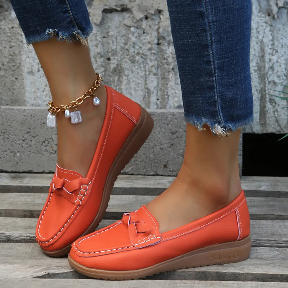 Weave Wedge Heeled Loafers-Shoes-Trendsi-[option4]-[option5]-[option6]-[option7]-[option8]-Shop-Boutique-Clothing-for-Women-Online