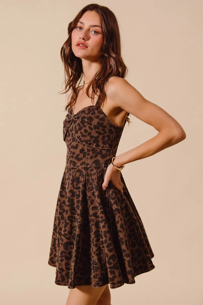 SO ME Mineral Washed Leopard Flare Cami Dress-Dresses-Trendsi-[option4]-[option5]-[option6]-[option7]-[option8]-Shop-Boutique-Clothing-for-Women-Online