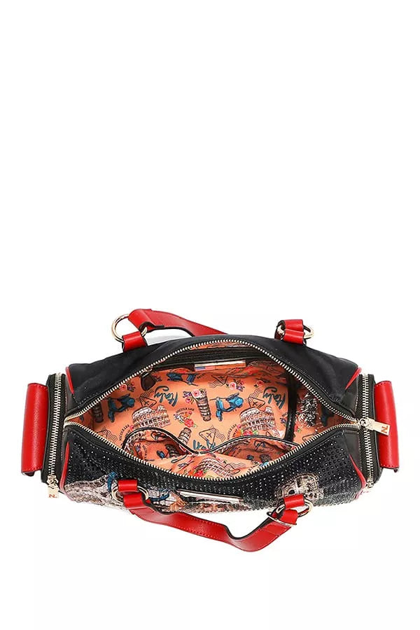 Nicole Lee USA Martha Travels Italy Wide Handbag with Rhinestones-Bags-Trendsi-[option4]-[option5]-[option6]-[option7]-[option8]-Shop-Boutique-Clothing-for-Women-Online