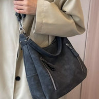 Zipper Details Adjustable Strap Crossbody Bag-Bag-Trendsi-Black-One Size-[option4]-[option5]-[option6]-[option7]-[option8]-Shop-Boutique-Clothing-for-Women-Online