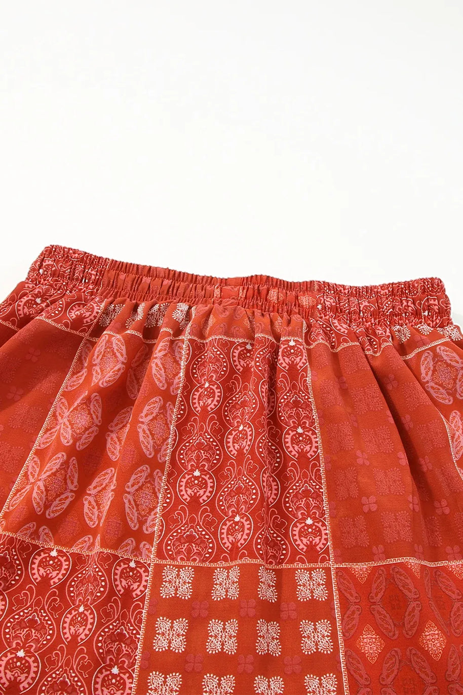 Printed Drawstring Midi Skirt-Skirts-Trendsi-[option4]-[option5]-[option6]-[option7]-[option8]-Shop-Boutique-Clothing-for-Women-Online