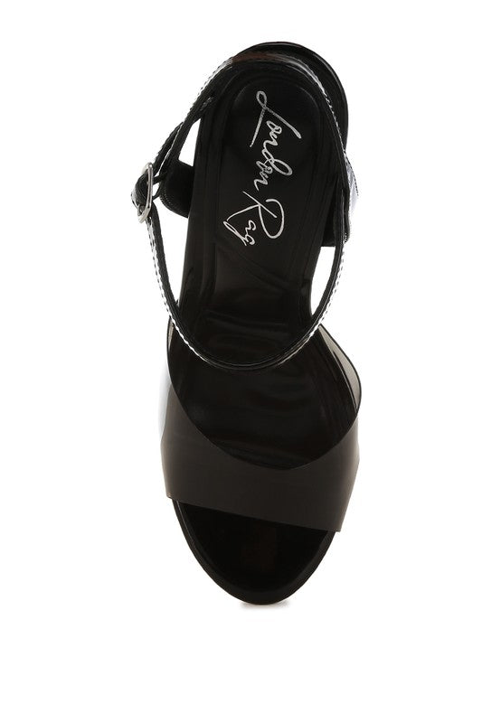 Kessel Tinted Clear Strap Block Heel Sandals-Rag Company-[option4]-[option5]-[option6]-[option7]-[option8]-Shop-Boutique-Clothing-for-Women-Online