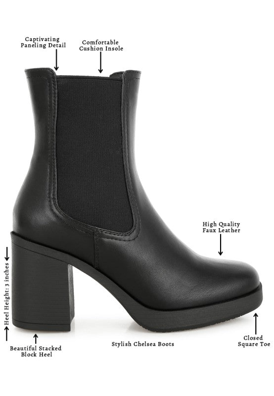 Scuala Faux Leather Chelsea Boots-Rag Company-[option4]-[option5]-[option6]-[option7]-[option8]-Shop-Boutique-Clothing-for-Women-Online