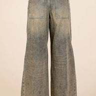 Mittoshop Washed Wide Leg Jeans with Pockets-Jeans-Trendsi-[option4]-[option5]-[option6]-[option7]-[option8]-Shop-Boutique-Clothing-for-Women-Online