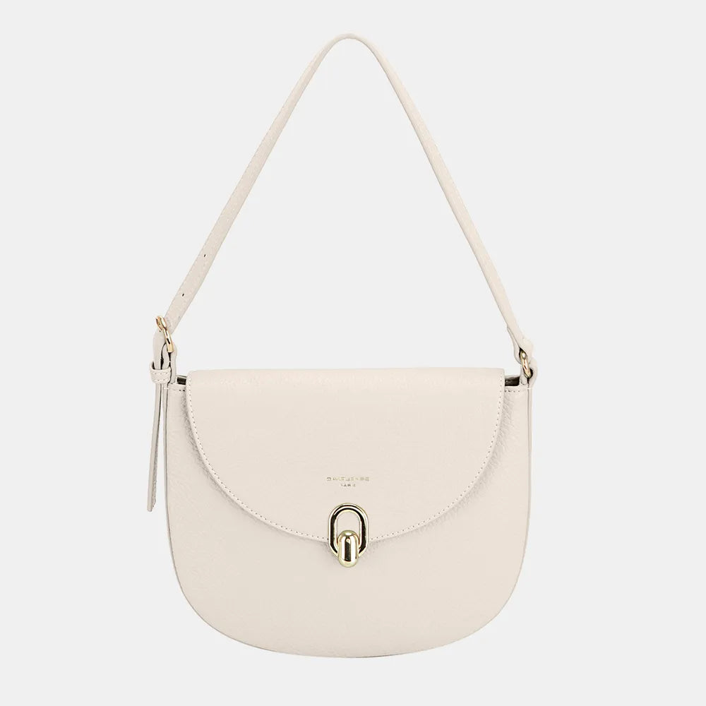 David Jones Metal Buckle Shoulder Bag-Bags-Trendsi-Ivory-One Size-[option4]-[option5]-[option6]-[option7]-[option8]-Shop-Boutique-Clothing-for-Women-Online
