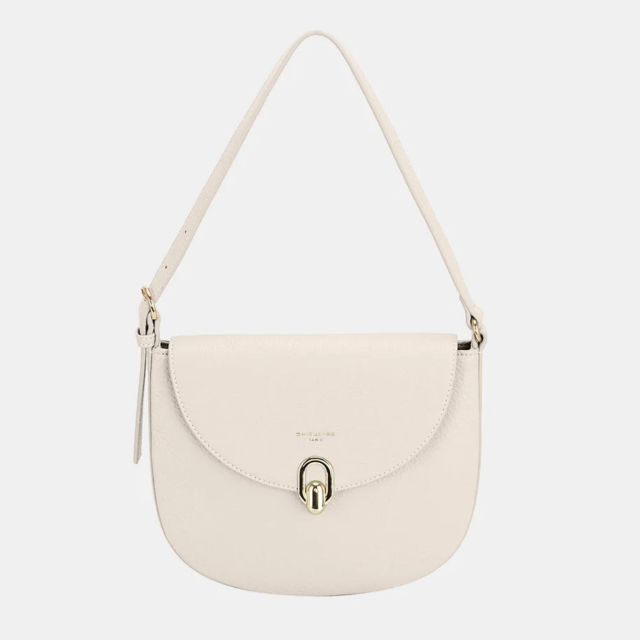 David Jones Metal Buckle Shoulder Bag-Bags-Trendsi-Ivory-One Size-[option4]-[option5]-[option6]-[option7]-[option8]-Shop-Boutique-Clothing-for-Women-Online