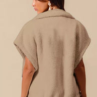 SO ME Over Sized Soft Sherpa Fur Sleeveless Vest Jacket-Vest-Trendsi-[option4]-[option5]-[option6]-[option7]-[option8]-Shop-Boutique-Clothing-for-Women-Online