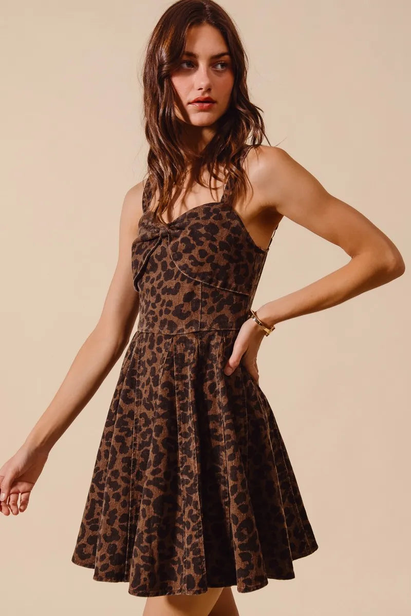 SO ME Mineral Washed Leopard Flare Cami Dress-Dresses-Trendsi-[option4]-[option5]-[option6]-[option7]-[option8]-Shop-Boutique-Clothing-for-Women-Online