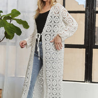 ADORA Long Sleeves Crochet Elastic Cardigan-Cardigans-Trendsi-[option4]-[option5]-[option6]-[option7]-[option8]-Shop-Boutique-Clothing-for-Women-Online