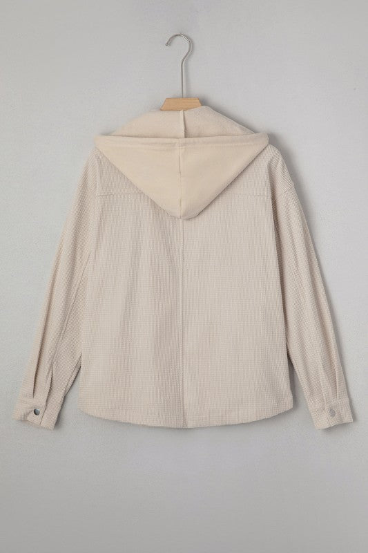Textured Knit Pocketed Drawstring Hooded Jacket-JUNIPER BLVD-[option4]-[option5]-[option6]-[option7]-[option8]-Shop-Boutique-Clothing-for-Women-Online