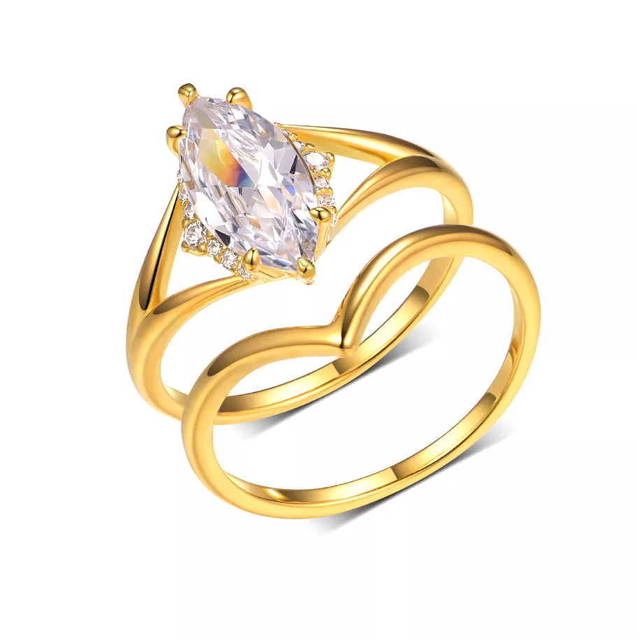 2 Carat Moissanite 925 Sterling Silver 2 Piece Ring-ring-Trendsi-[option4]-[option5]-[option6]-[option7]-[option8]-Shop-Boutique-Clothing-for-Women-Online