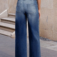 Denim Patch Pocket Shift Jeans-JUNIPER BLVD-[option4]-[option5]-[option6]-[option7]-[option8]-Shop-Boutique-Clothing-for-Women-Online