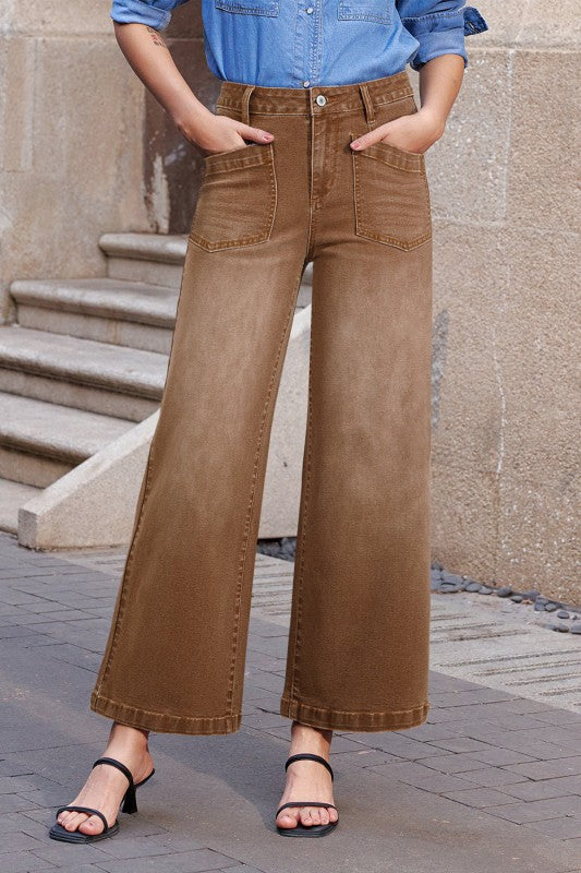 Denim Patch Pocket Shift Jeans-JUNIPER BLVD-[option4]-[option5]-[option6]-[option7]-[option8]-Shop-Boutique-Clothing-for-Women-Online