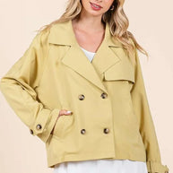 Mittoshop Double Breasted Long Sleeve Trench Coat Jacket-Coats & Jackets-Trendsi-Yellow-S/M-[option4]-[option5]-[option6]-[option7]-[option8]-Shop-Boutique-Clothing-for-Women-Online