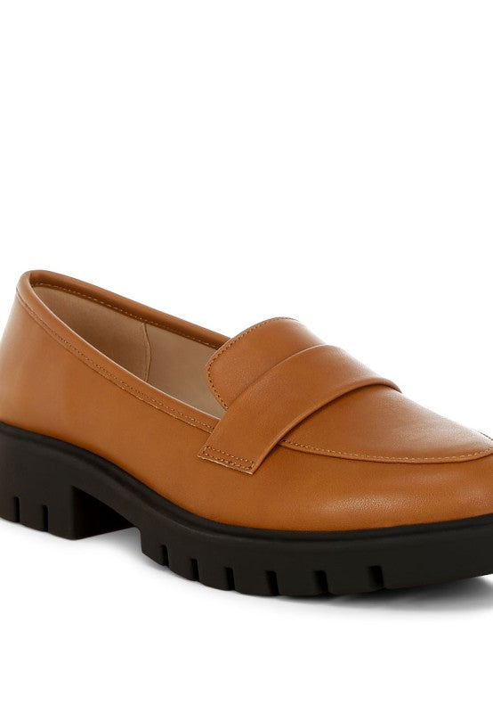 Peridot Faux Leather Chunky Loafers-Rag Company-[option4]-[option5]-[option6]-[option7]-[option8]-Shop-Boutique-Clothing-for-Women-Online