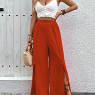 Perfee Slit Wide Leg Pants-Pants-Trendsi-[option4]-[option5]-[option6]-[option7]-[option8]-Shop-Boutique-Clothing-for-Women-Online