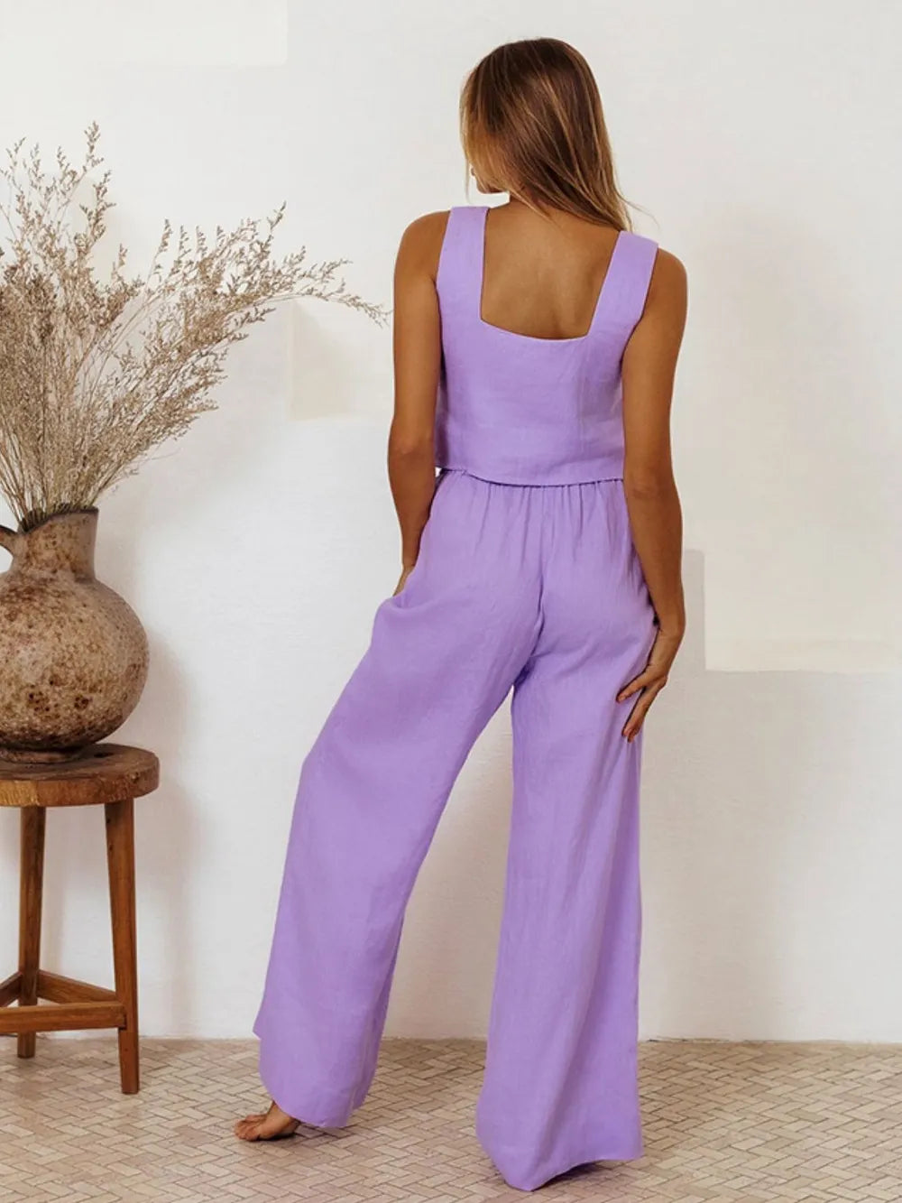 Square Neck Sleeveless Top and Pants Set-Sets-Trendsi-[option4]-[option5]-[option6]-[option7]-[option8]-Shop-Boutique-Clothing-for-Women-Online